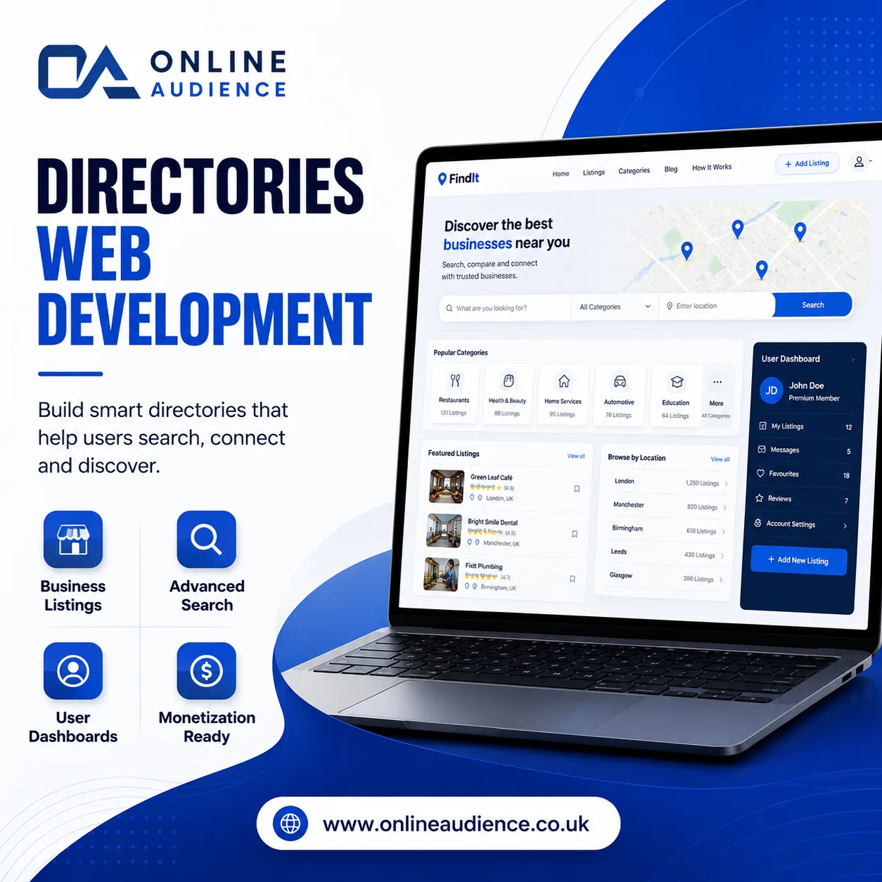 A stronger presentation for directories web development.